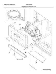 Dispenser parts for Frigidaire Refrigerator LFHD2251TF5 from AppliancePartsPros.com