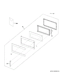 Door Parts parts for Ge Microwave DVM7195BL1TS from AppliancePartsPros.com