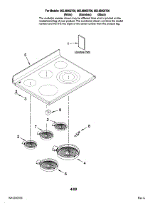 Cooktop Parts parts for Kenmore Range 22-.98009 (22-98009, 22- 98009) from AppliancePartsPros.com