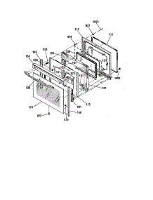 Door parts for Kenmore Range 911.99003991 (91199003991, 911 99003991) from AppliancePartsPros.com