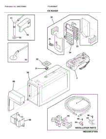 Ice Maker parts for Frigidaire Refrigerator FGHB2868TF4 from AppliancePartsPros.com