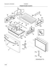 Freezer Door parts for Frigidaire Refrigerator FGHB2868TF4 from AppliancePartsPros.com
