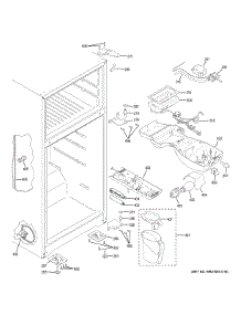 Fresh Food Section parts for Ge Refrigerator GAS18PSJLRSS from AppliancePartsPros.com