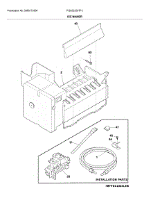 Ice Maker parts for Frigidaire Refrigerator FGSS2335TF3 from AppliancePartsPros.com