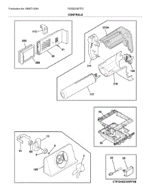 Controls parts for Frigidaire Refrigerator FGSS2335TF3 from AppliancePartsPros.com