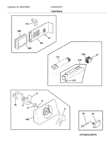 Controls parts for Frigidaire Refrigerator LGHK2336TF4 from AppliancePartsPros.com