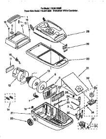 Vacuum Cleaner parts for Kenmore Vacuum 116.262112690 (116262112690, 116 262112690) from AppliancePartsPros.com