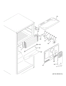 Freezer Section parts for Ge Refrigerator GIE18HSHLRSS from AppliancePartsPros.com