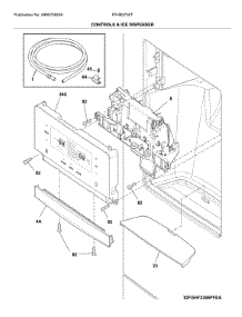 Dispenser parts for Frigidaire Refrigerator FFHB2750TE5 from AppliancePartsPros.com