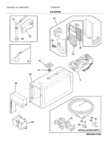 Ice Maker parts for Frigidaire Refrigerator FFHB2750TE5 from AppliancePartsPros.com