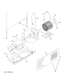 Machine Compartment parts for Ge Refrigerator GIE18CTHLRWW from AppliancePartsPros.com