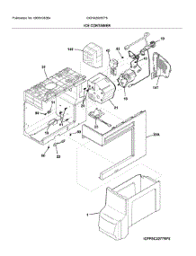 Container parts for Frigidaire Refrigerator DGHX2655TF6 from AppliancePartsPros.com