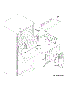 Freezer Section parts for Ge Refrigerator GAS18PGJLRWW from AppliancePartsPros.com