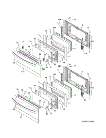 Doors parts for Kenmore Range 790.97713411 (79097713411, 790 97713411) from AppliancePartsPros.com