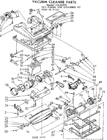 Nozzle And Motor Assembly parts for Kenmore Vacuum 116.35991 (11635991, 116 35991) from AppliancePartsPros.com