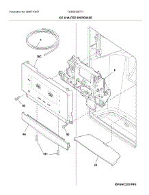Ice & Water Dispenser parts for Frigidaire Refrigerator FGSS2335TF1 from AppliancePartsPros.com