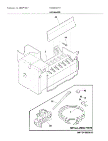 Ice Maker parts for Frigidaire Refrigerator FGSS2335TF1 from AppliancePartsPros.com