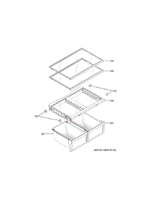 Fresh Food Shelves parts for Ge Refrigerator GBE21DGKFRBB from AppliancePartsPros.com