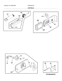 Controls parts for Frigidaire Refrigerator FGSS2635TD5 from AppliancePartsPros.com