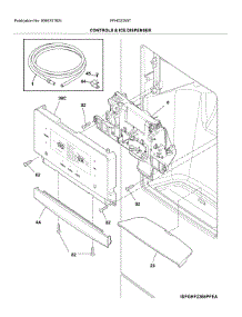 Dispenser parts for Frigidaire Refrigerator FFHD2250TS4 from AppliancePartsPros.com