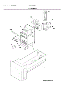 Container parts for Frigidaire Refrigerator FGHD2368TF5 from AppliancePartsPros.com