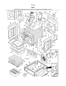 Body parts for Kenmore Range 790.32639318 (79032639318, 790 32639318) from AppliancePartsPros.com