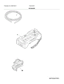 Ice Maker parts for Frigidaire Refrigerator FGSC2335TF5 from AppliancePartsPros.com