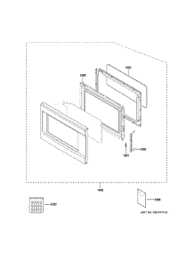 Door Parts parts for Ge Microwave JES1460DS3BB from AppliancePartsPros.com