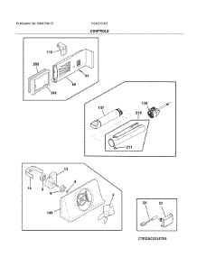 Controls parts for Frigidaire Refrigerator FGSC2335TD5 from AppliancePartsPros.com
