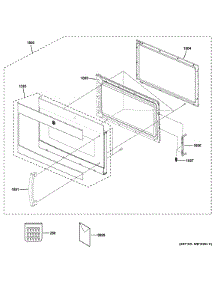 Door Parts parts for Ge Microwave PVM9179EF2ES from AppliancePartsPros.com