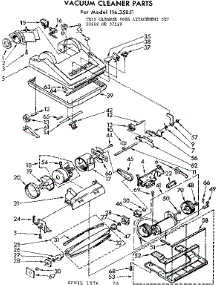 Nozzle And Motor Assembly parts for Kenmore Vacuum 116.35851 (11635851, 116 35851) from AppliancePartsPros.com