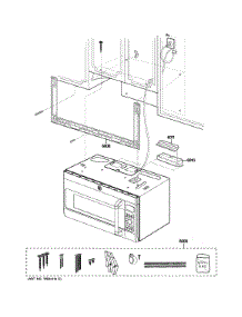 Installation Parts parts for Ge Microwave CVM1750SH1SS from AppliancePartsPros.com
