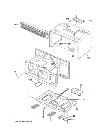 Oven Cavity Parts parts for Ge Microwave JVM3150SF1SS from AppliancePartsPros.com