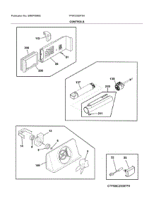 Controls parts for Frigidaire Refrigerator FFSC2323TS4 from AppliancePartsPros.com