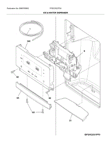 Ice & Water Dispenser parts for Frigidaire Refrigerator FFSC2323TS4 from AppliancePartsPros.com