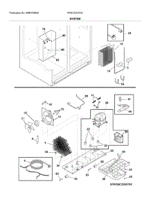 System parts for Frigidaire Refrigerator FFSC2323TS4 from AppliancePartsPros.com