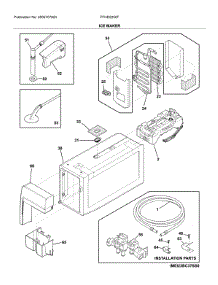 Ice Maker parts for Frigidaire Refrigerator FFHD2250TD4 from AppliancePartsPros.com