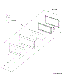 Door Parts parts for Ge Microwave PVM9195DF1WW from AppliancePartsPros.com