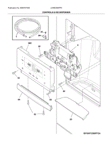 Dispenser parts for Frigidaire Refrigerator LGHD2369TF5 from AppliancePartsPros.com