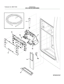 Ice & Water Dispenser parts for Frigidaire Refrigerator FG4H2272UF from AppliancePartsPros.com
