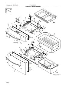 Freezer & Middle Drawer parts for Frigidaire Refrigerator FG4H2272UF from AppliancePartsPros.com