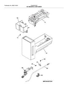Ice Maker & Container parts for Frigidaire Refrigerator FG4H2272UF from AppliancePartsPros.com