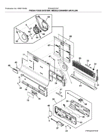 Fresh Food System  /  Middle Drawer Air Flow parts for Frigidaire Refrigerator FG4H2272UF from AppliancePartsPros.com