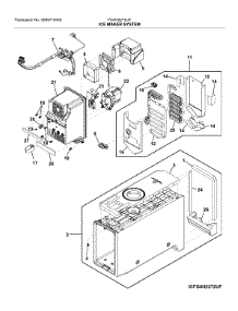 Ice Maker System parts for Frigidaire Refrigerator FG4H2272UF from AppliancePartsPros.com