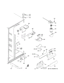 Fresh Food Section parts for Ge Refrigerator GSS23GGKJCWW from AppliancePartsPros.com