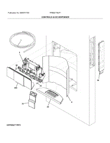 Controls & Ice Dispenser parts for Frigidaire Refrigerator FPBS2778UF1 from AppliancePartsPros.com