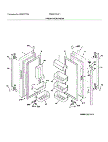 Fresh Food Doors parts for Frigidaire Refrigerator FPBS2778UF1 from AppliancePartsPros.com