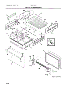 Freezer Drawer, Baskets parts for Frigidaire Refrigerator FPBS2778UF1 from AppliancePartsPros.com