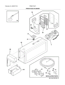 Fresh Food Ice Maker parts for Frigidaire Refrigerator FPBS2778UF1 from AppliancePartsPros.com