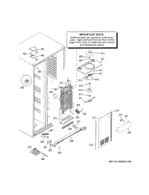 Freezer Section parts for Ge Refrigerator GSS25LSLHCSS from AppliancePartsPros.com
